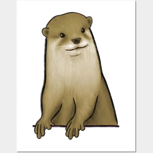 Curious Otter Posters and Art